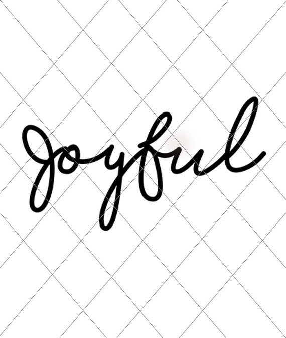 Joyful Svg Cut File Christmas Decor Svg Vector File Etsy