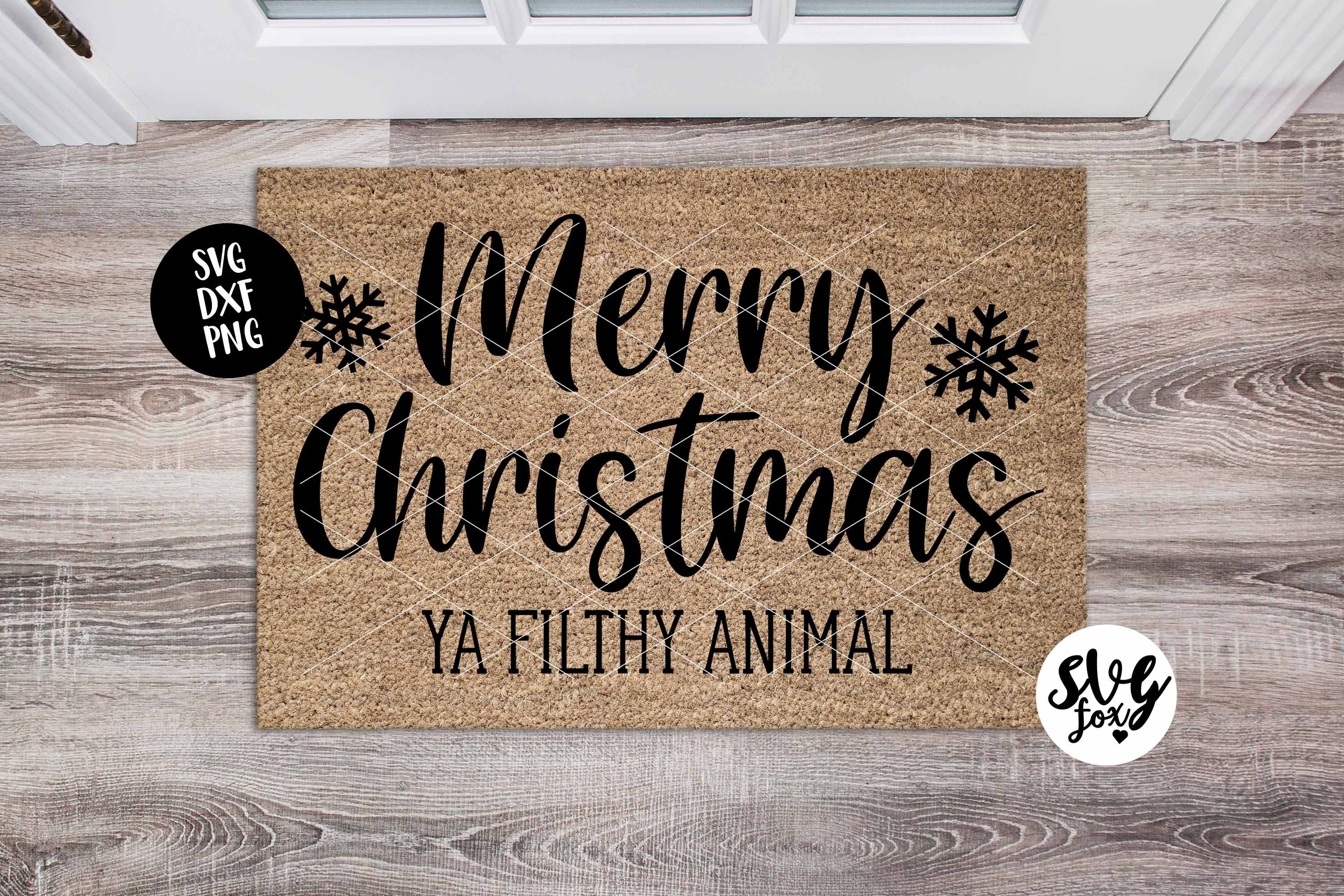 Instant SVG/DXF/PNG Merry Christmas Ya Filthy Animal svg | Etsy