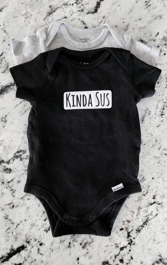 Kinda Sus Baby Onesie // Funny Baby Shower Gift // Cute Baby Outfit