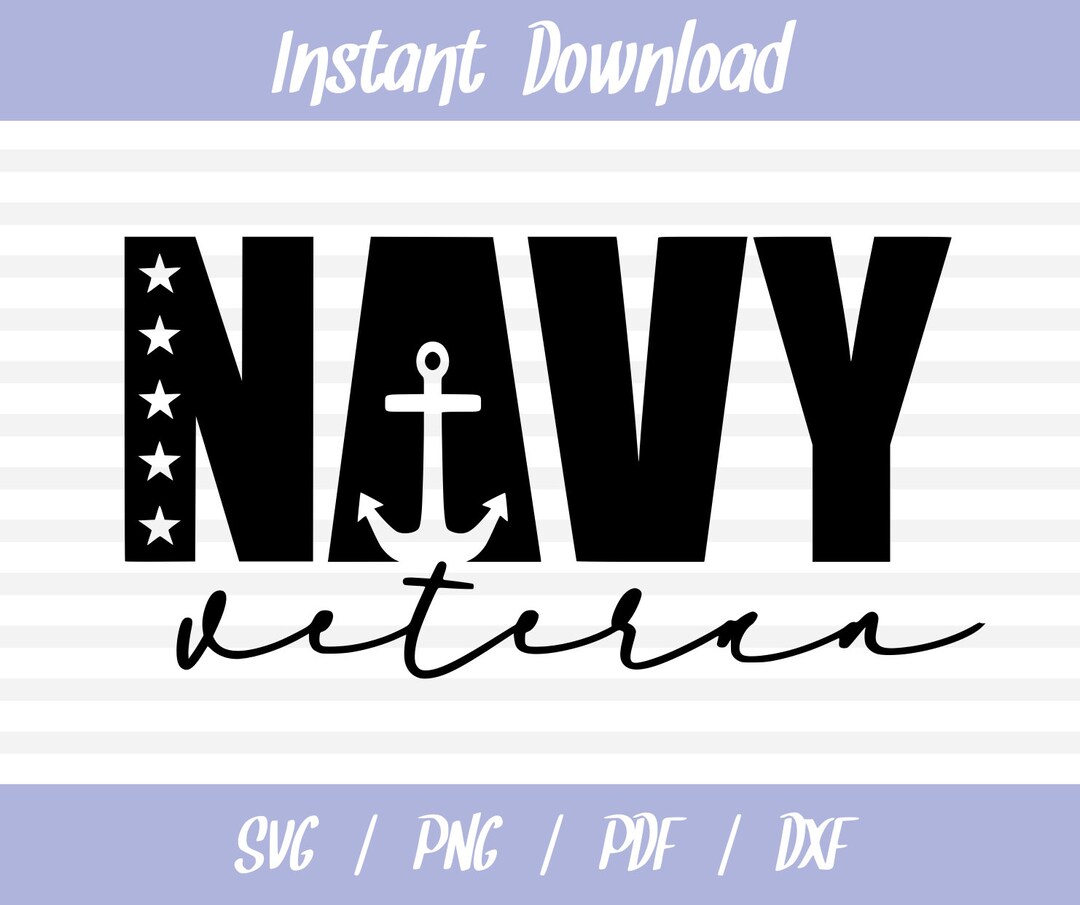 Navy Veteran SVG // Navy Vet PNG // Military SVG - Etsy