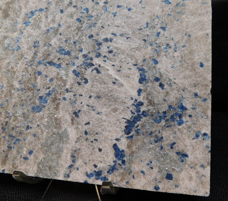 Lazulite Kyanite Rough Georgia Top Quality Collector Slabs Pyrite in Quartz Matrix from Graves Mountain