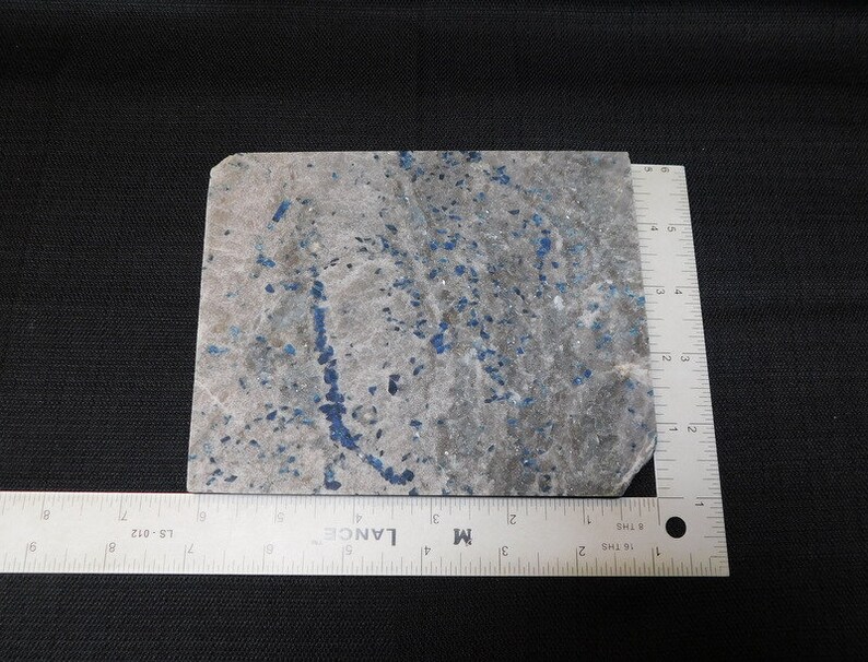 Lazulite Kyanite Rough Georgia Top Quality Collector Slabs Pyrite in Quartz Matrix from Graves Mountain
