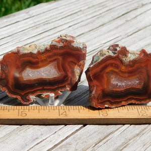 Condor Agate, Polished End Piece Specimen and Slab, Mendoza County, Argentina