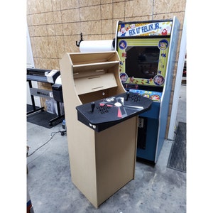 LVL23TC 54" tall Tankstick Ready Cabaret Arcade Cabinet Kit w/ marquee holder flat pack mdf DIY Easy to Assemble