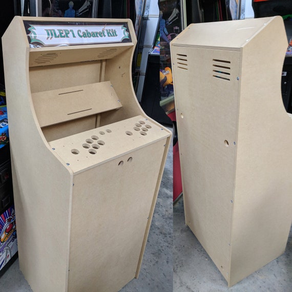 54 Tall 2 Player Cabaret Arcade Cabinet Kit W Marquee Etsy