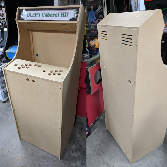 54 Tall 2 Player Cabaret Arcade Cabinet Kit W Marquee Etsy