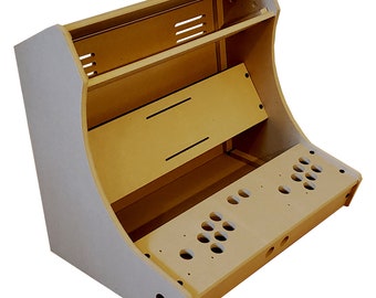 LVL24 HAPP 24" Bartop Arcade Cabinet Kit: Easy Assemble, 2 Player, Marquee Holder FS