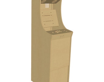 LVL23JV, kit de gabinete arcade vertical para armar, pantalla de 23", soporte para marquesina