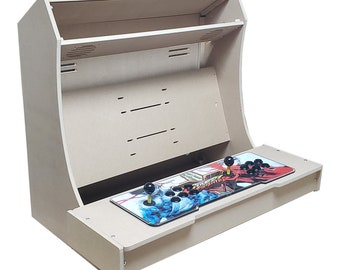 LVL27XP Pandora's Box Ready  up to 27in Screen bartop / tabletop arcade cabinet kit w marquee holder Easy to Assemble FREE SHIPPING