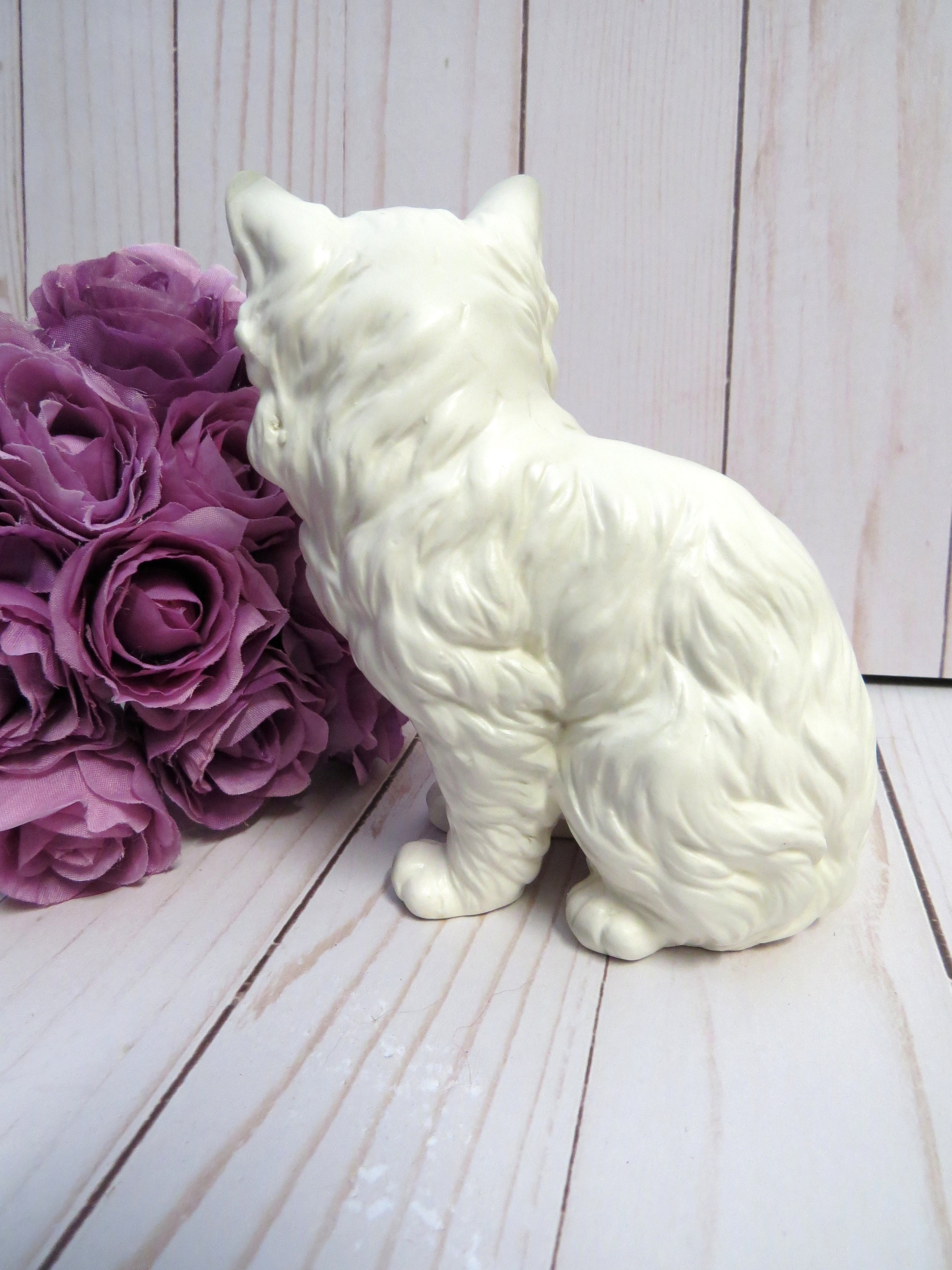 Collectible Porcelain Cat Figurine