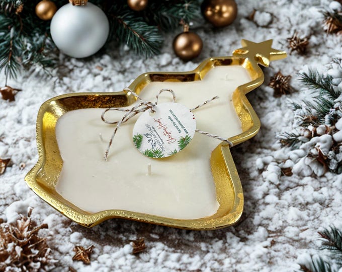 Featured listing image: Christmas Tree Golden Candle