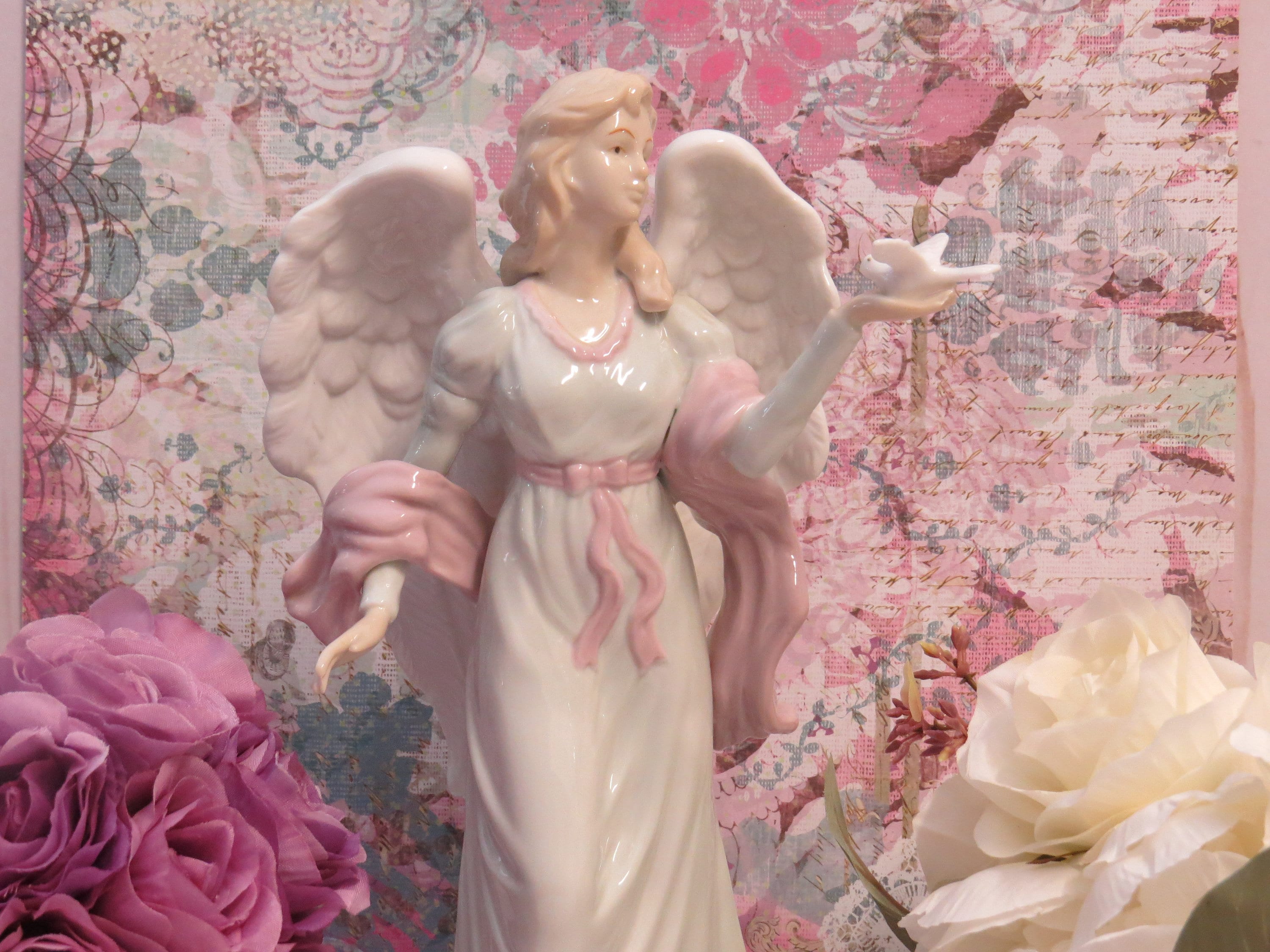 Fine Porcelain Guardian Angel Figurine