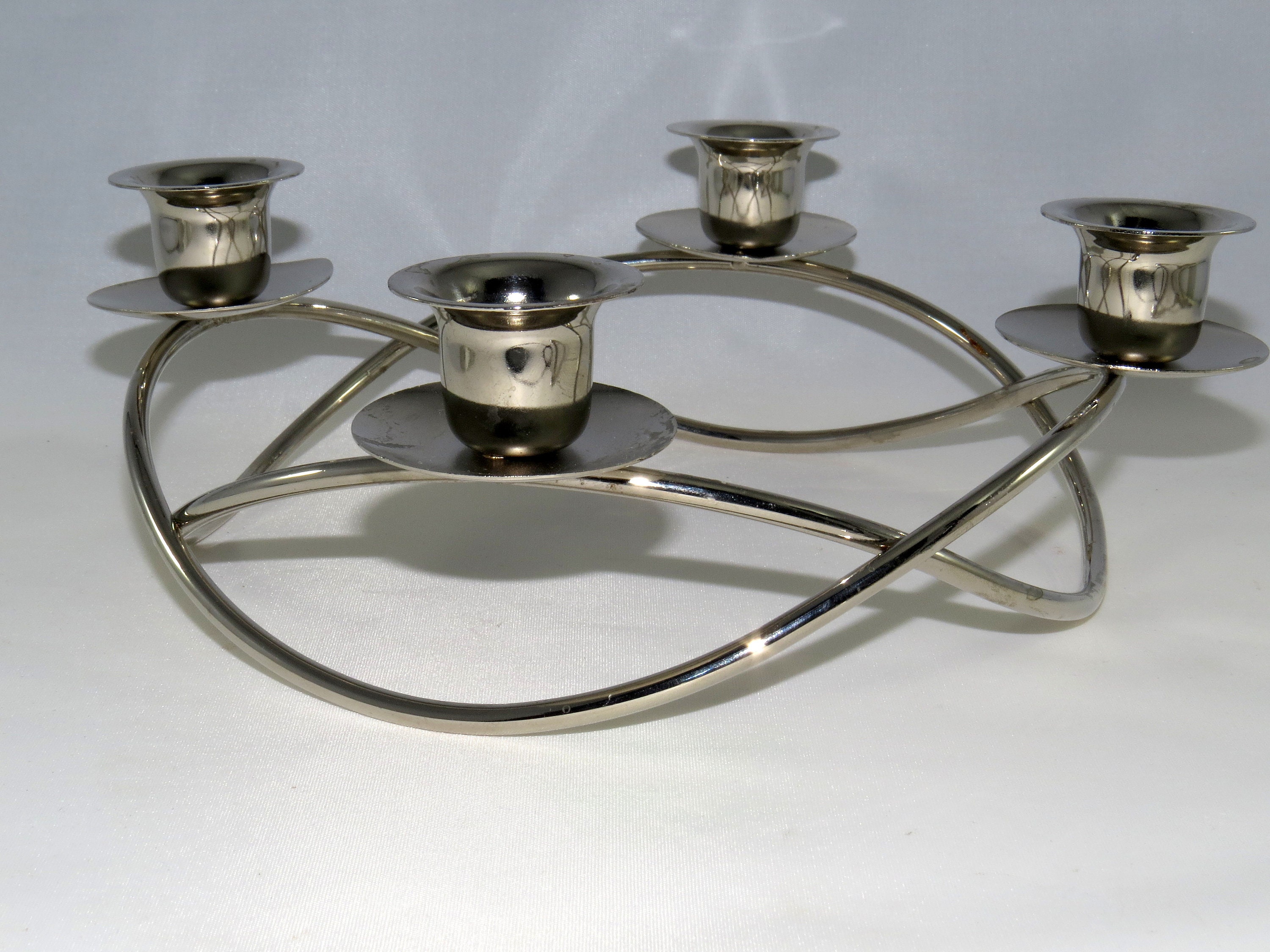 Round Danish Candle Holder for dinner or coffee table