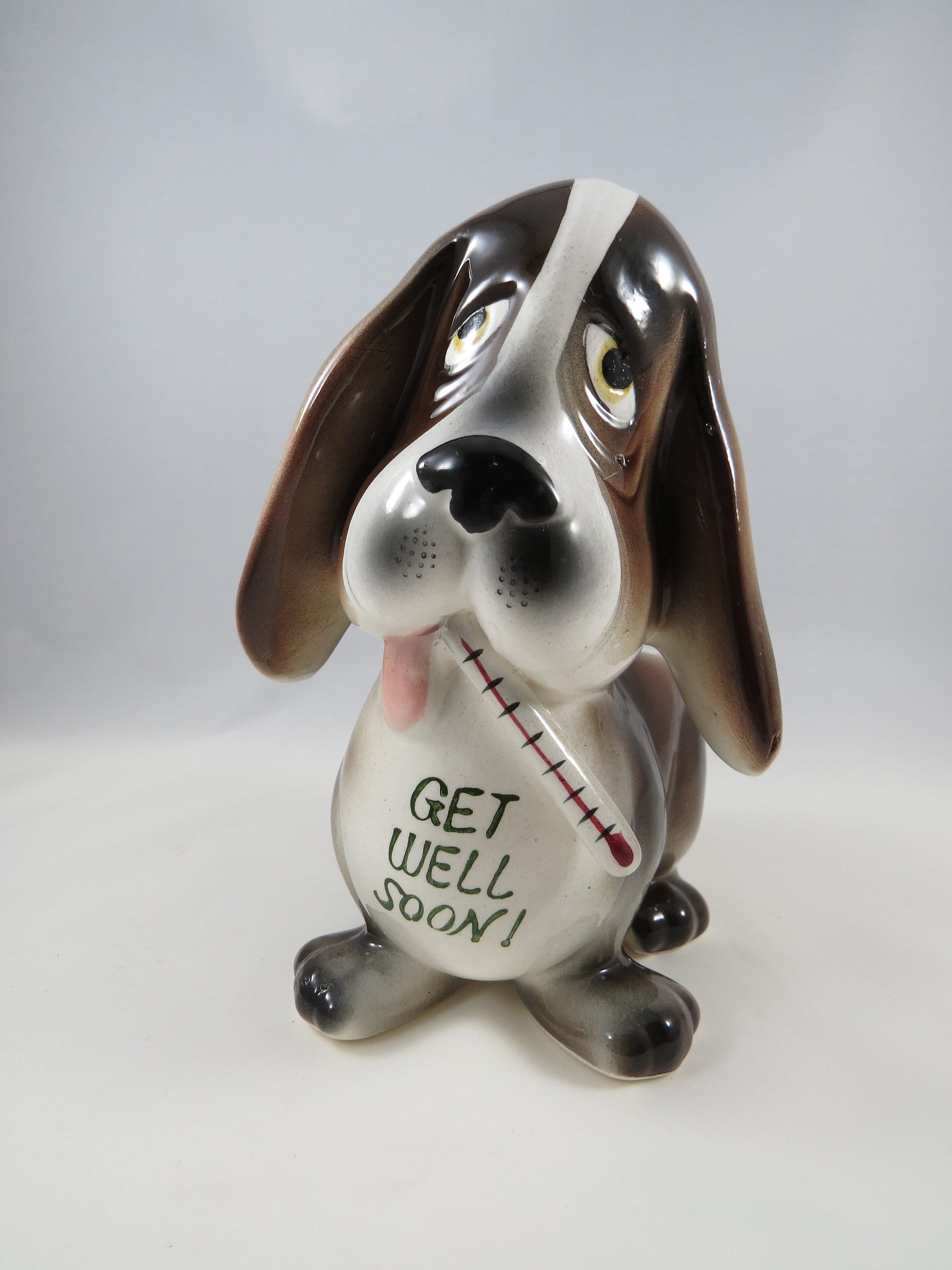 Vtg Japanese Bisque Dog figurine