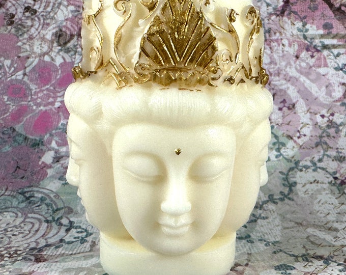 Featured listing image: Handcrafted Orange Scented Buddha Candle