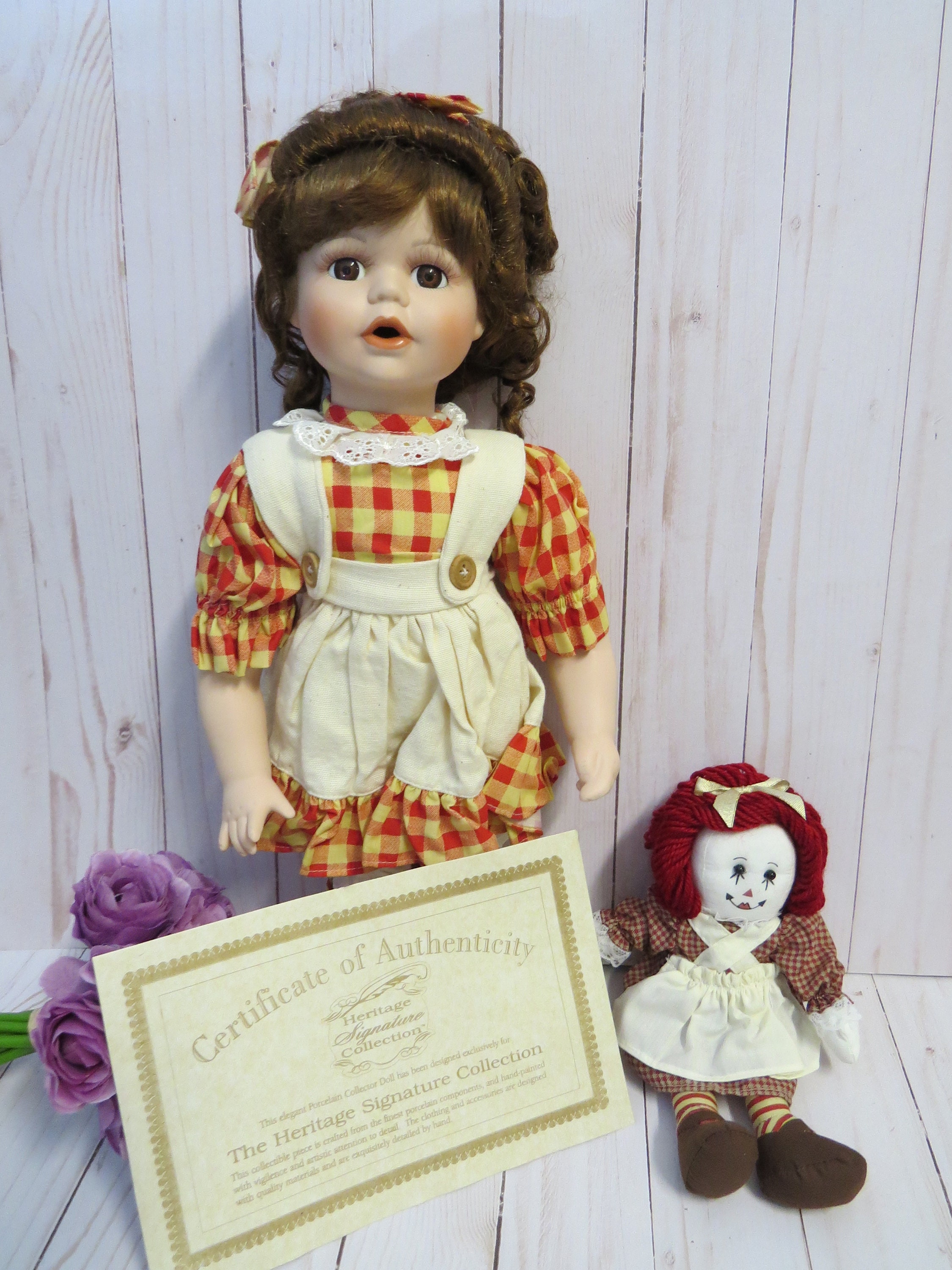 porcelain dolls with certificate of authenticity