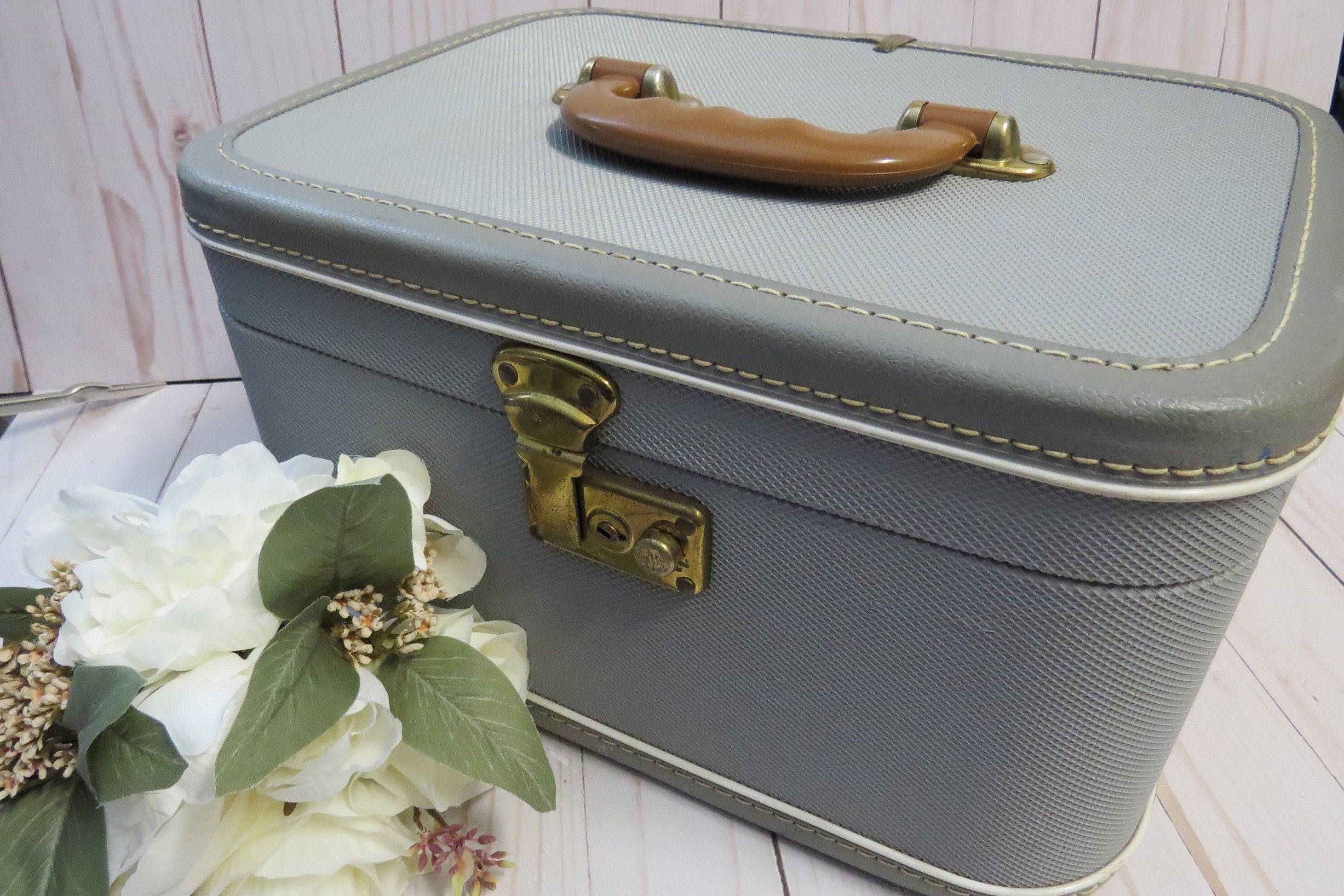 Vintage Flight, Vanity, Jewelry and Sew Suitcase