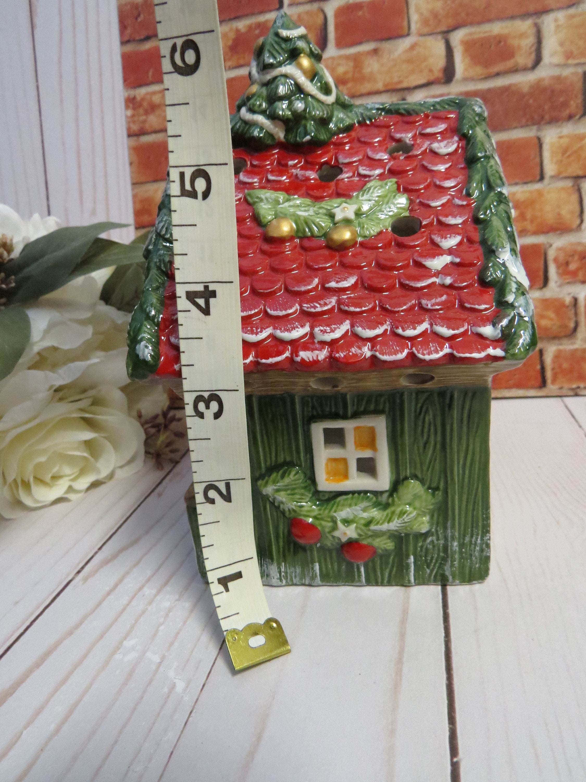 Xmas Villeroy & Boch Ceramic Candle Holder House Miniature