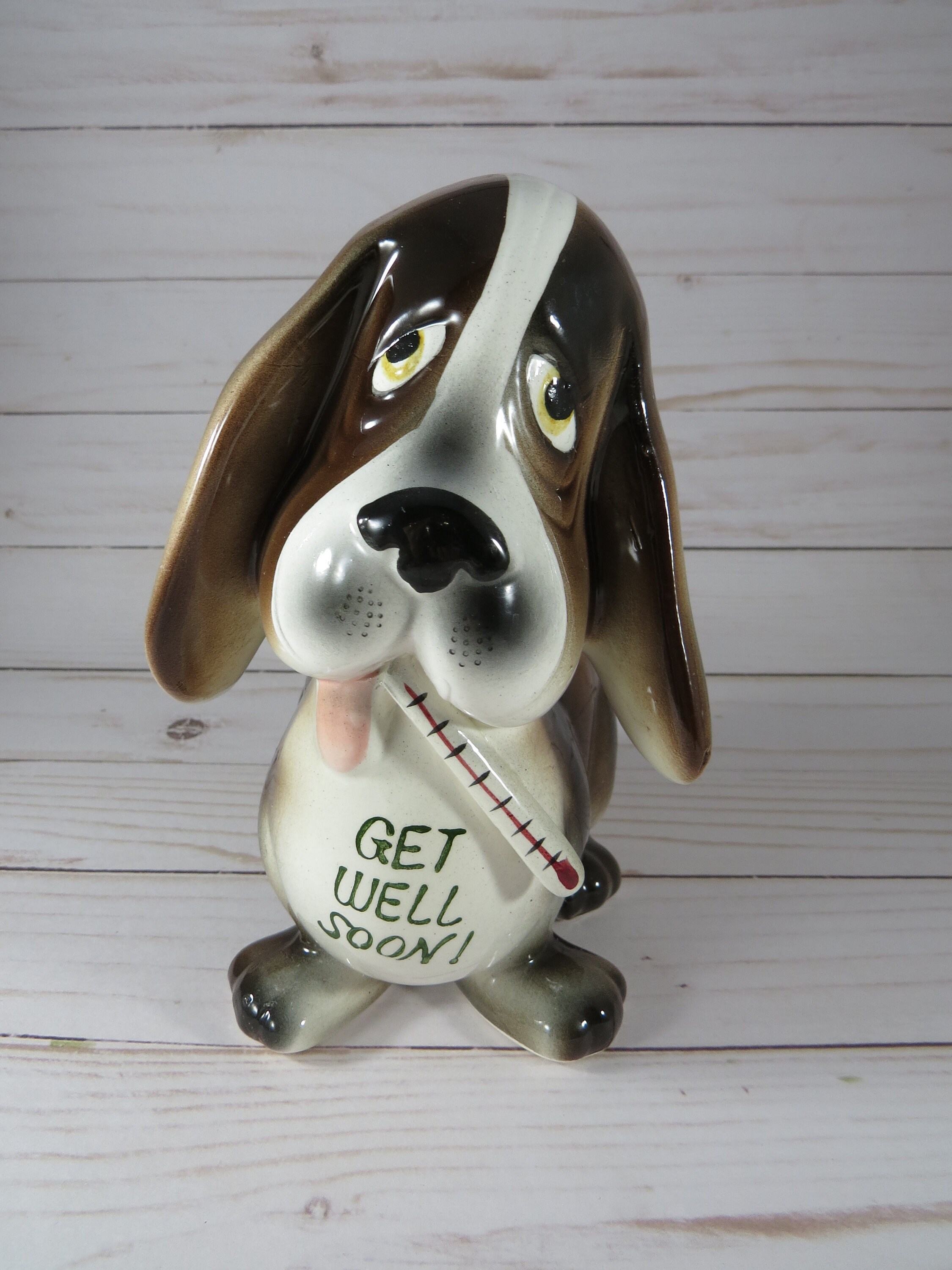 Vtg Japanese Bisque Dog figurine