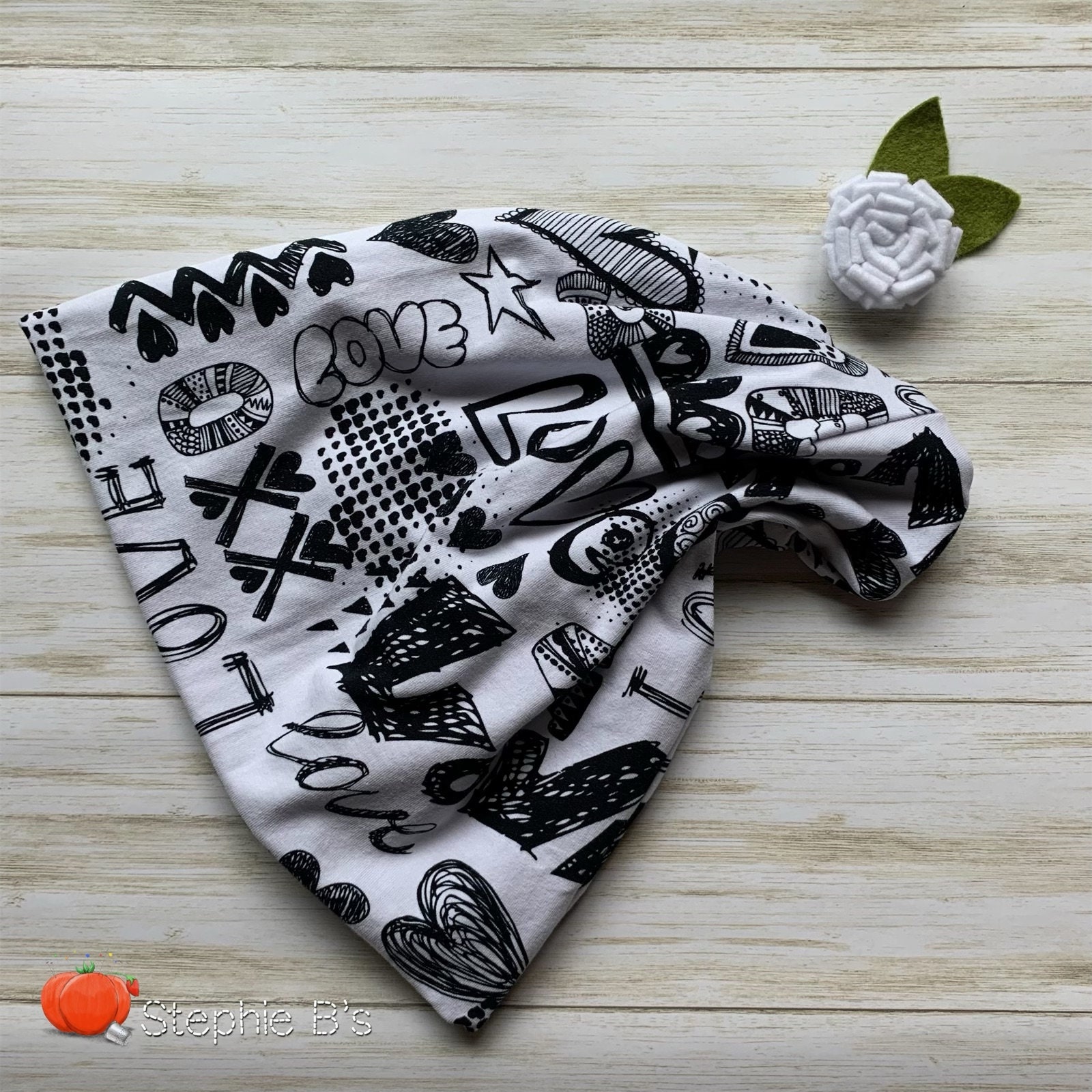 Love Slouch Beanie Heart Beanie Love Hat Beanie with Love Etsy