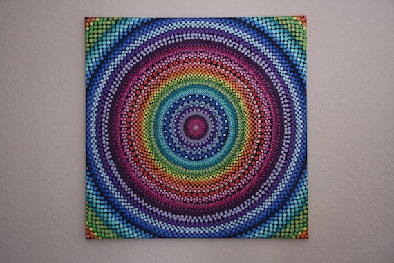 Pointillism Art Rainbow