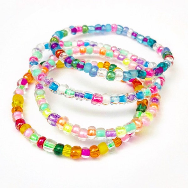 Confetti Seed Stackers Set of 4 - Seed Bracelets - Girls Bracelets