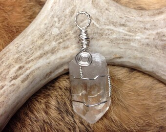 Draad gewikkeld natuurlijke Quartz punt