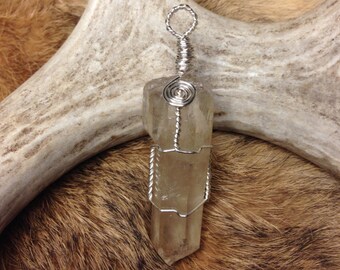 Draad gewikkeld natuurlijke Quartz punt