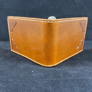 Cartera de bolsillo delantero de cuero