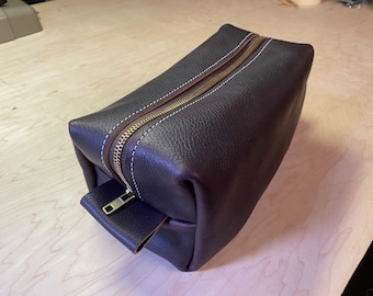 Leather Dopp Toiletries Bag