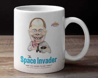 Space Invader Coffee Mug by Corporate Kingdom® Funny Coworker Gift Colleague Gift Coffee Mug For Employee Mug for Coworker Office Group Gift
