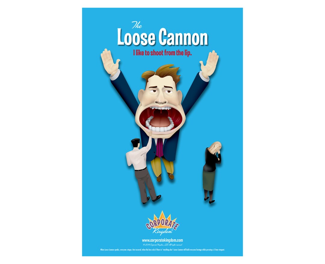Loose Cannon Poster By Corporate Kingdom Etsy