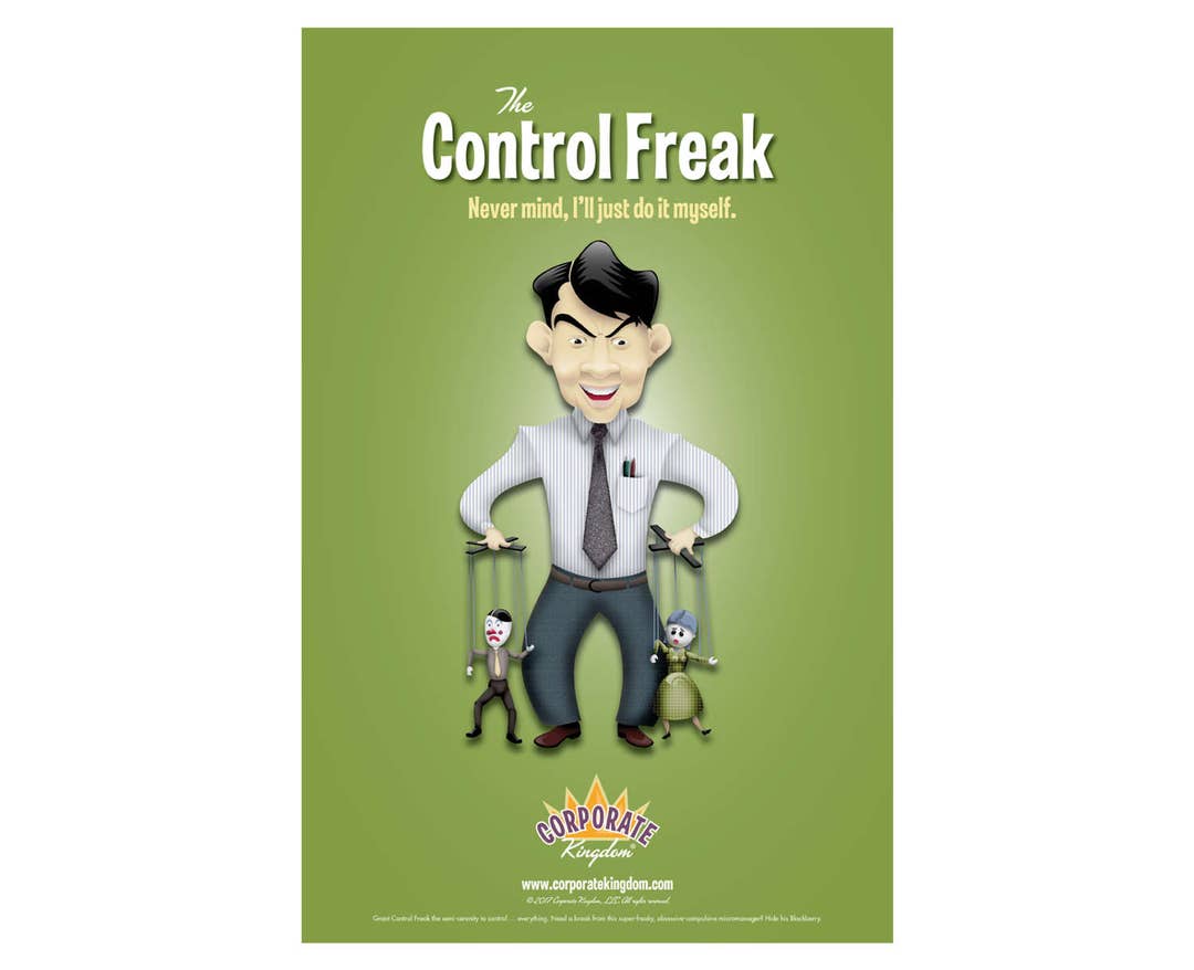 Control Freak Poster by Corporate Kingdom® - Etsy