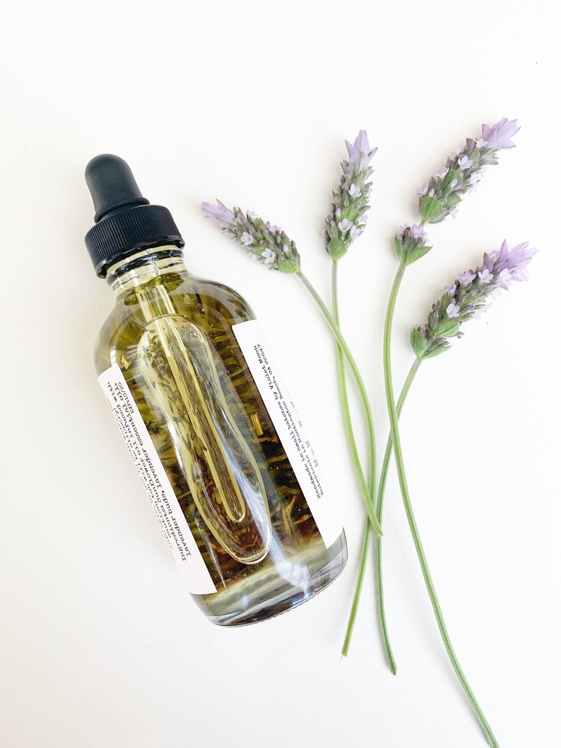 Lavender Massage Oil natural herbal infused hydrating body Etsy