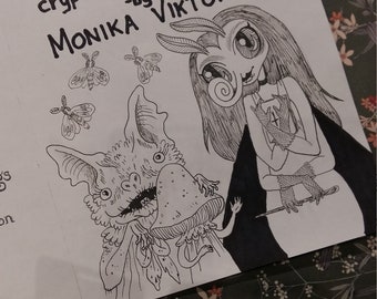 Illustrated Zine Selection - Inktober, Mermay, Dark Nights, Hi-Bye, Cosplay, 4th Wall