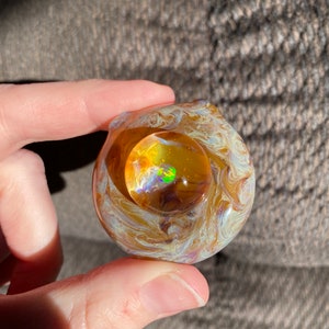 Citrus Blend/Mystery Aventurine Opal Hollow Pendant