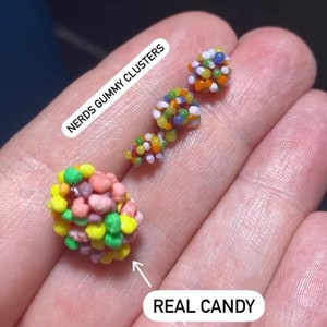 Perlas de cristal en miniatura con formas y personajes, accesorios para casas de muñecas *Múltiples opciones *Hecho a medida imagen 4