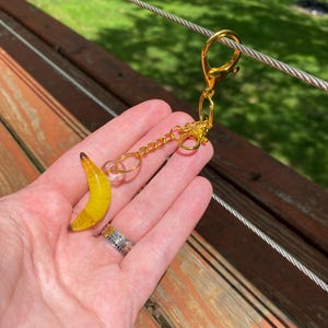 Sleutelhanger banaanglas