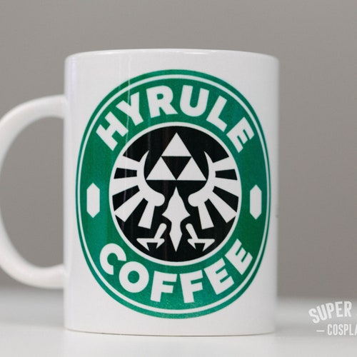 Legend of Zelda x Starbucks Parody Mug - "Hyrule Coffee" with Custom Name