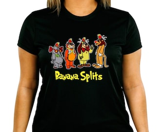 T-shirt Banana Splits Vintage En Coton - Gildan, Coupe Classique, Thème Rétro