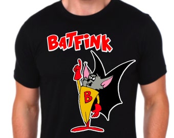 T-shirt Batfink : héros de dessin animé classique, t-shirt unisexe en coton