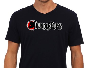 ThunderPups T-shirt: Classic Cartoon Logo, 100% Cotton