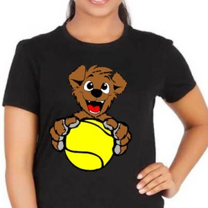 Puppy with a tennis ball T-shirt