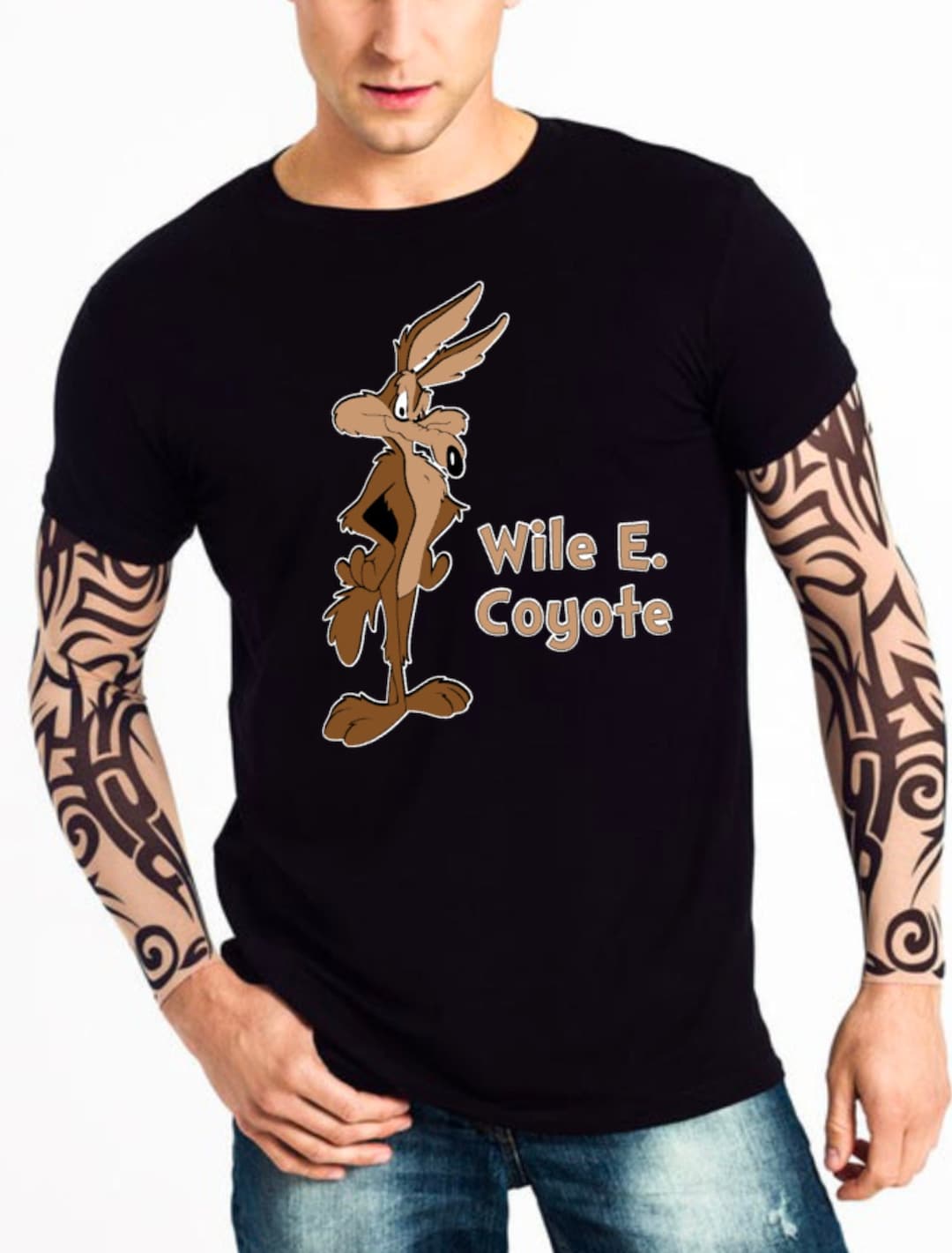 ワイリーコヨーテ　Tシャツ M Wile E.Coyote ハーレー Wile E. Coyote T-shirt - Etsy UK