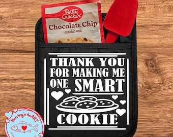 Teacher Appreciation Gifts / Pot Holder Sets/ End of Year Gifts / Gifts for Teachers / Funny Pot Holders / Oven Mits / Herring's Heart