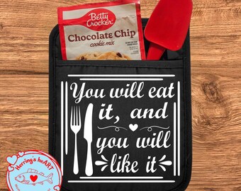 Funny Pot Holders/ House Warming Gifts/ Pot Holder Sets/ Gifts Sets/ Oven Mits/ Christmas Gifts/ House Decor/ Herring's Heart