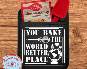 Teacher Appreciation Gifts / Pot Holder Sets/ End of Year Gifts / Gifts for Teachers / Funny Pot Holders / Oven Mits / Herring's Heart