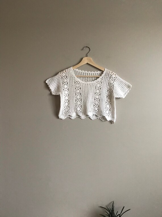 Vintage Crochet Crop Top