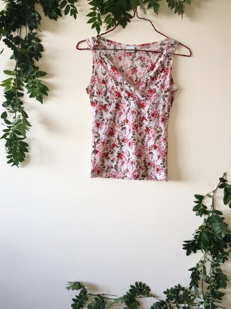 Vintage Floral Print Blouse