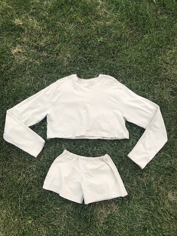 Vintage Reworked Knit Shorts and Cropped Sweater